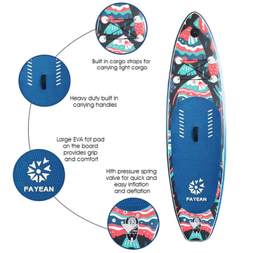 Christmas Fish Monster Kids Paddle Board 8'5''